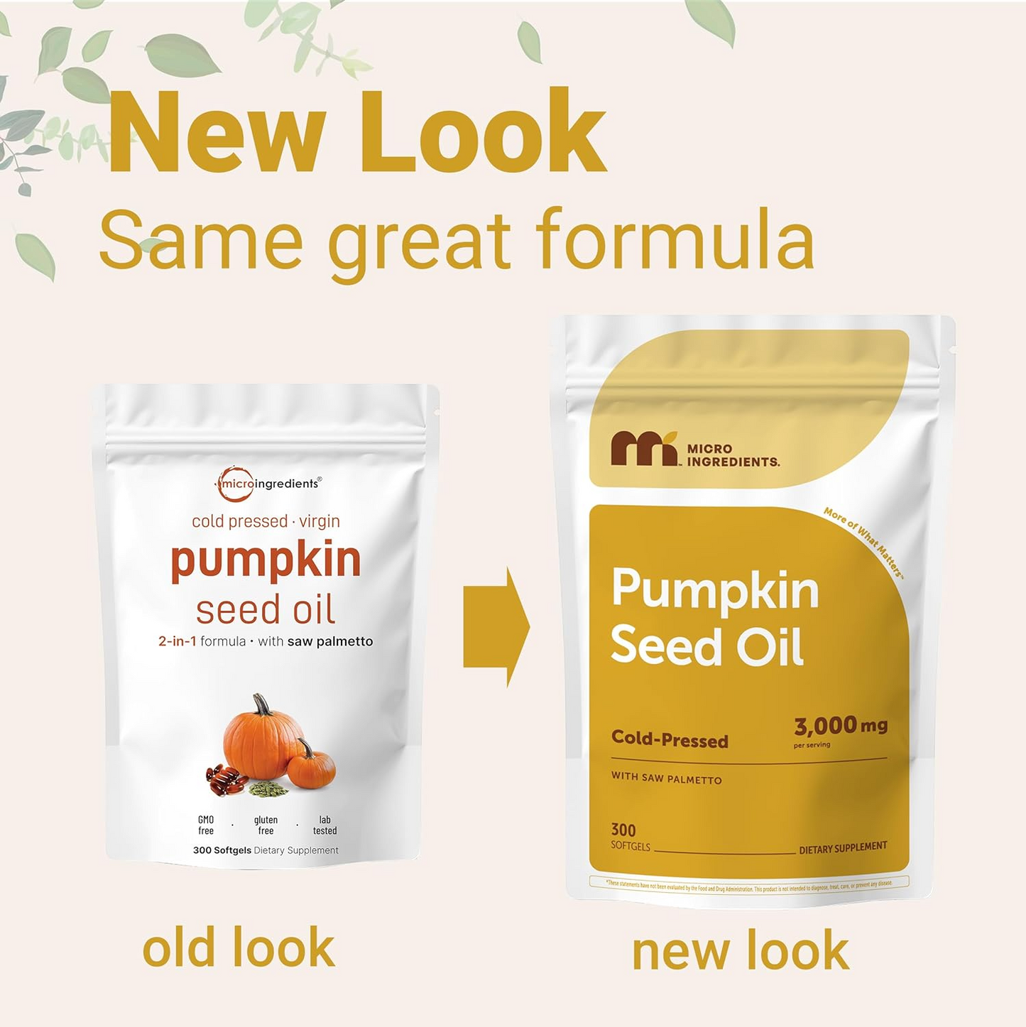 Micro Ingredients Pumpkin Seed Oil with Saw Palmetto Softgels