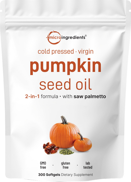 Micro Ingredients Pumpkin Seed Oil with Saw Palmetto Softgels